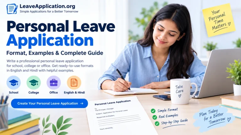 Personal Leave Application